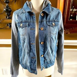 Detachable Denim Jacket Hoodie